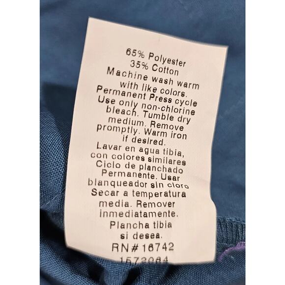 Fundamentals White Swan Scrub Top Short Sleeve V Neck Green WOMENS SIZE XXS - Picture 4 of 9